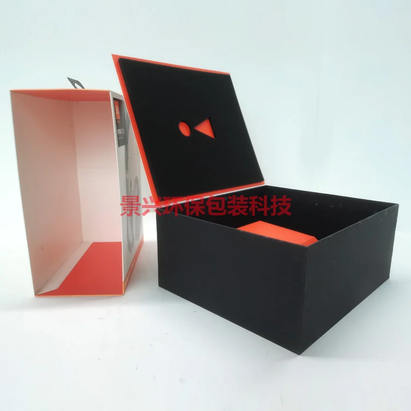 翻盖盒头戴式无线蓝牙耳机包装彩盒印刷，包装案例图片