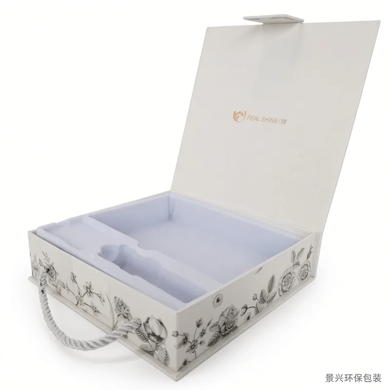 手提式翻盖礼盒包装印刷带吸塑内托，包装案例图片